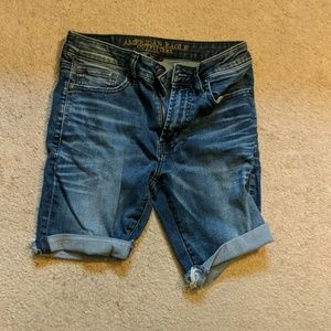 American Eagle blue active flex shorts